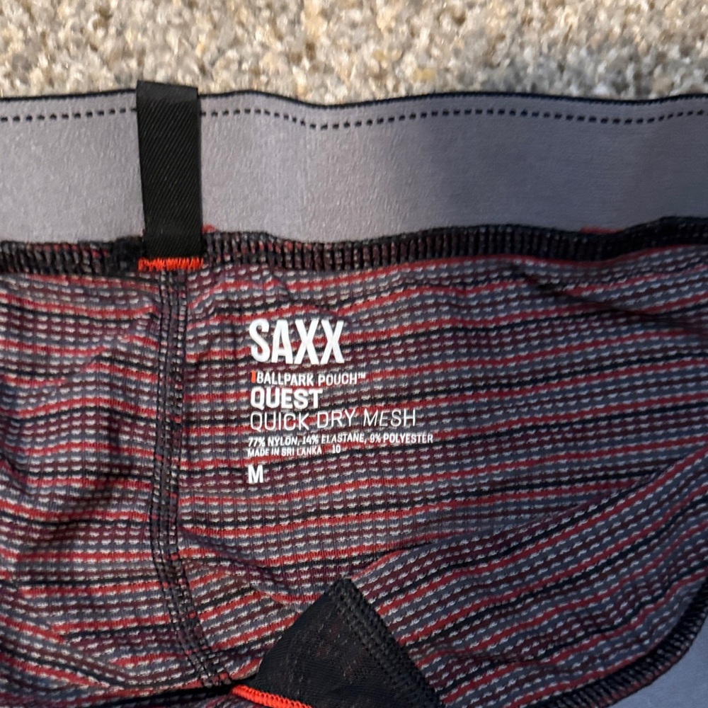 Saxx Men's Striped Underwear in Purple and Black - Picture 3 of 3